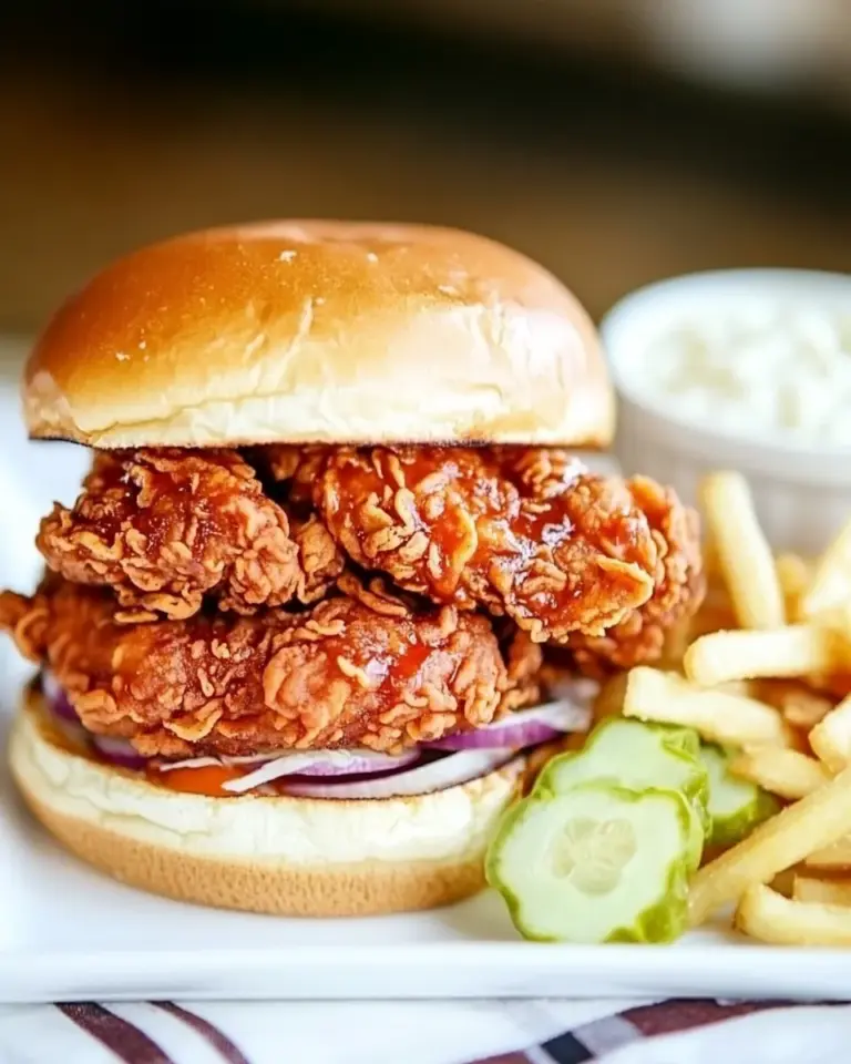 Homemade Nashville Hot Chicken Sandwich Recipe photo