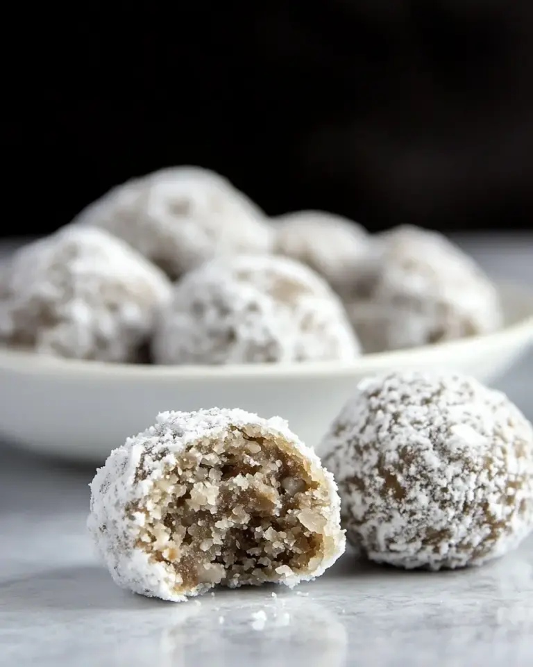 homemade No-Bake Snowball Cookies (Paleo, Gluten-Free) photo