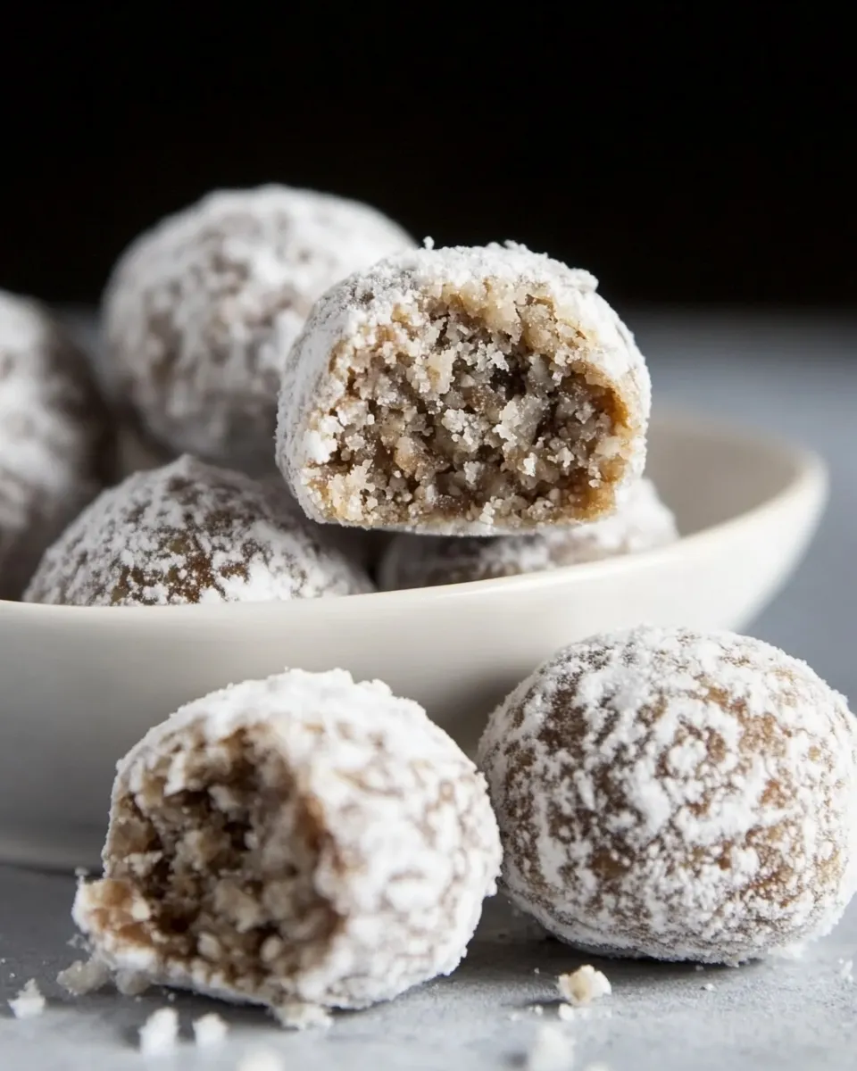 easy No-Bake Snowball Cookies (Paleo, Gluten-Free) picture