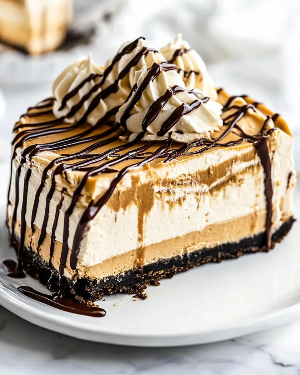 Homemade No Bake Peanut Butter Cheesecake photo