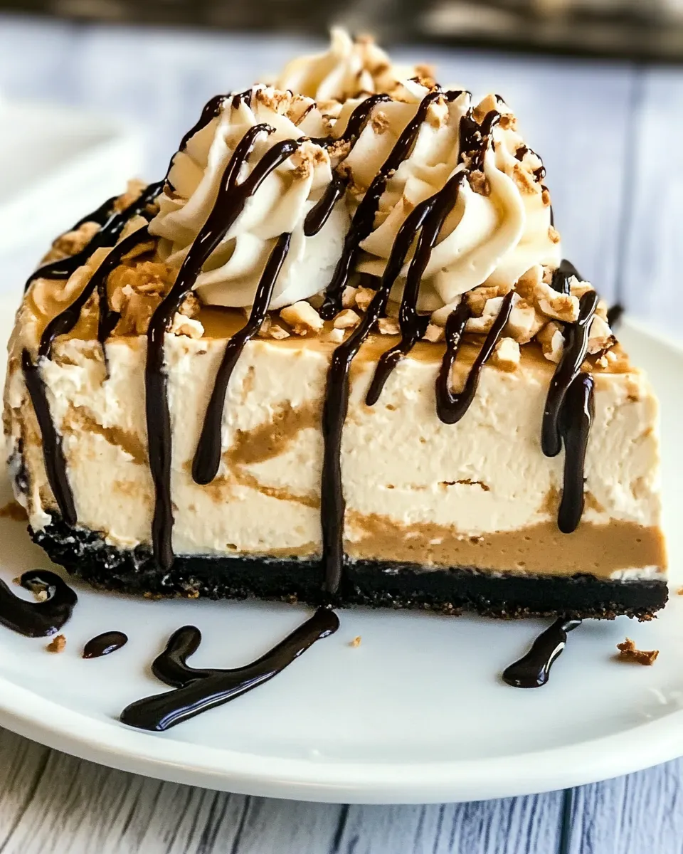 Classic No Bake Peanut Butter Cheesecake image