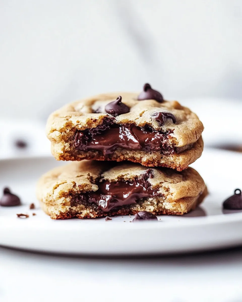 Homemade Nutella Stuffed Chocolate Chip Cookies photo