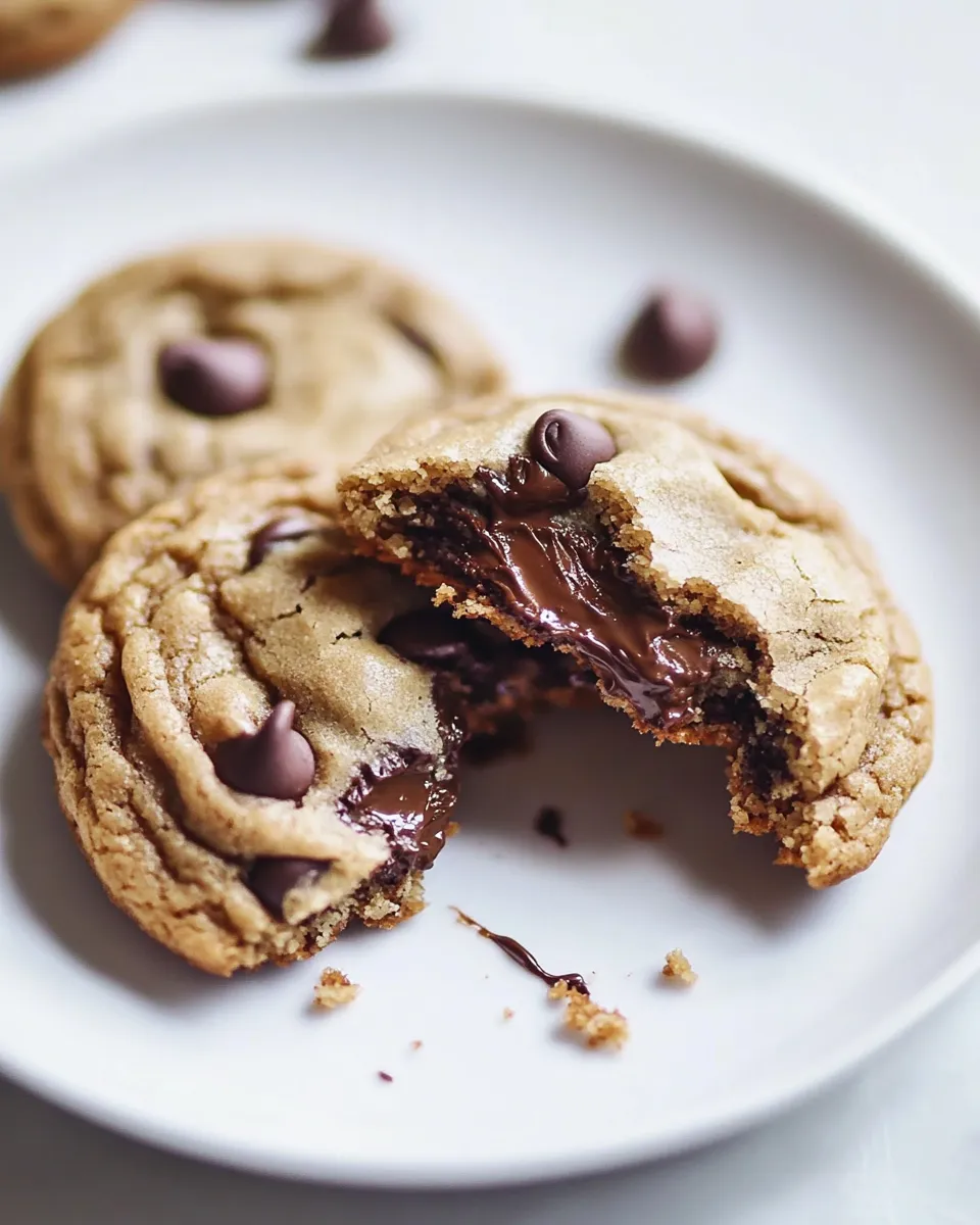 Easy Nutella Stuffed Chocolate Chip Cookies recipe photo