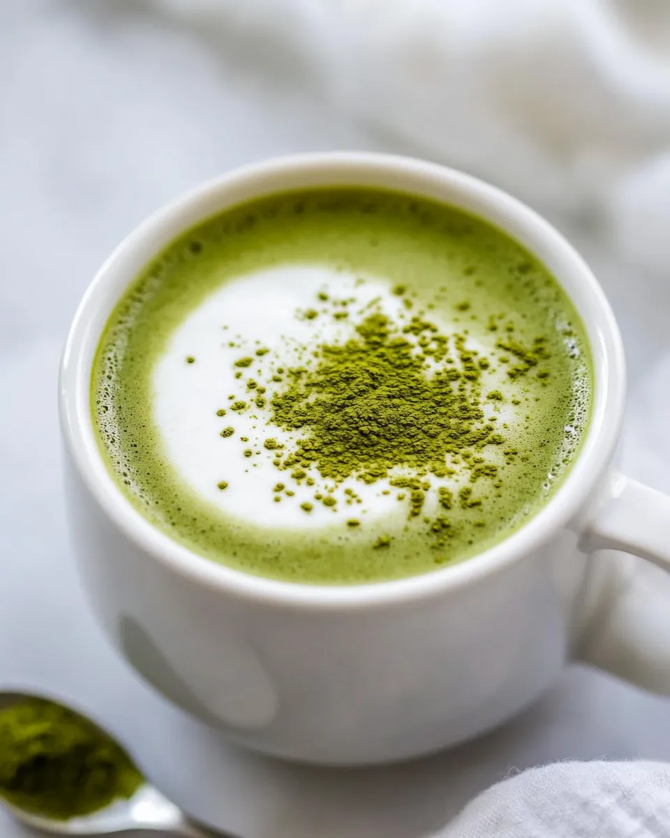 Delicious Oat Milk Matcha Latte shot