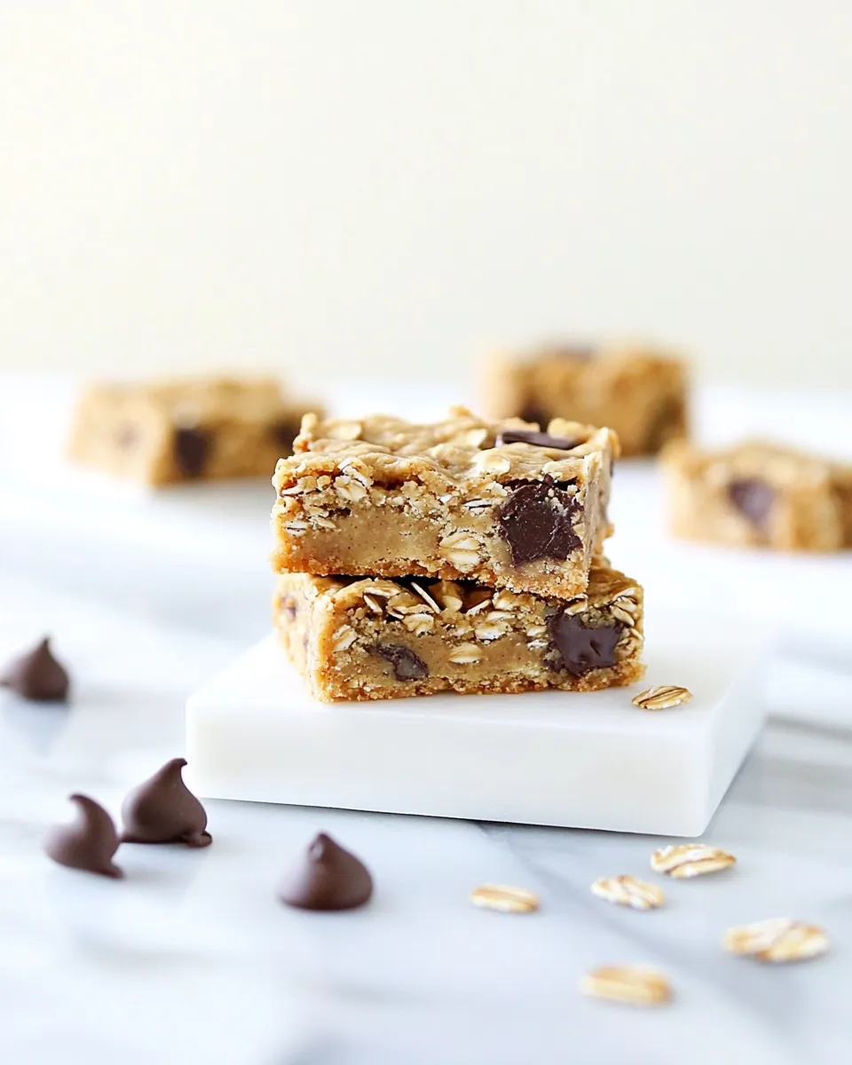 Homemade Oatmeal Peanut Butter Cookie Bars photo