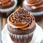 Homemade Old-Fashioned Chocolate Buttermilk Cupcakes photo