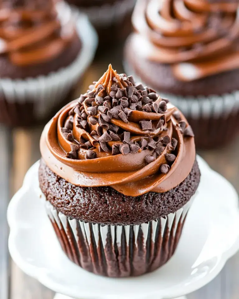 Homemade Old-Fashioned Chocolate Buttermilk Cupcakes photo
