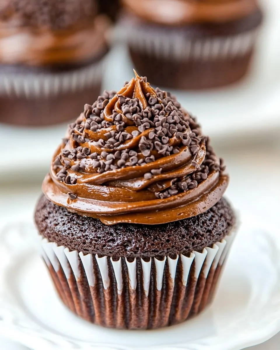 Classic Old-Fashioned Chocolate Buttermilk Cupcakes image