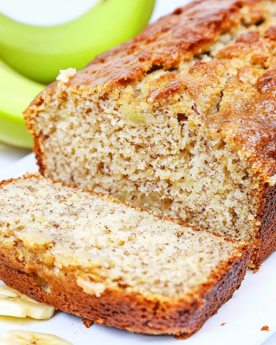 Homemade Olive Oil Honey Banana Bread photo