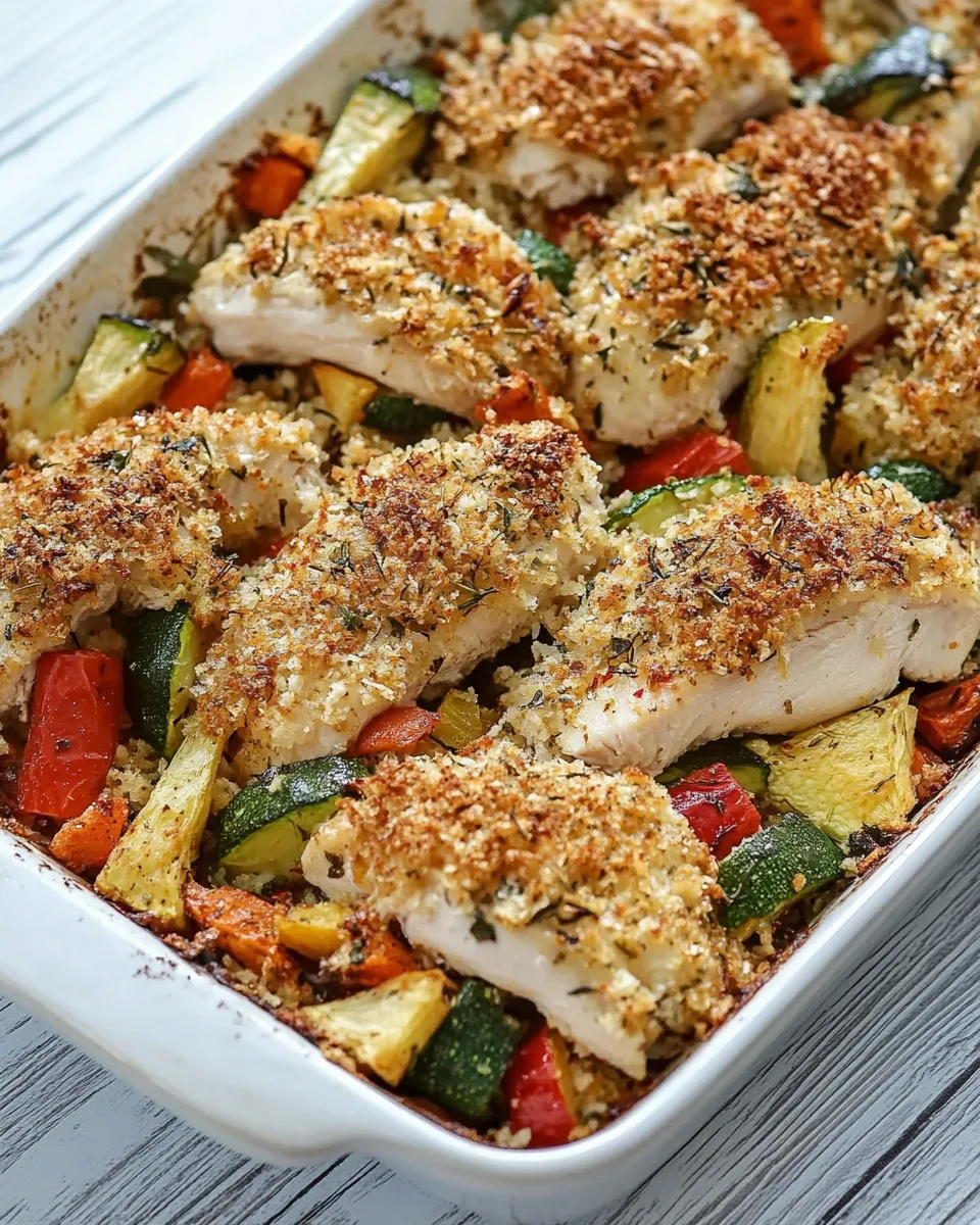 delicious One-Dish Baked Chicken and Veggies dish photo