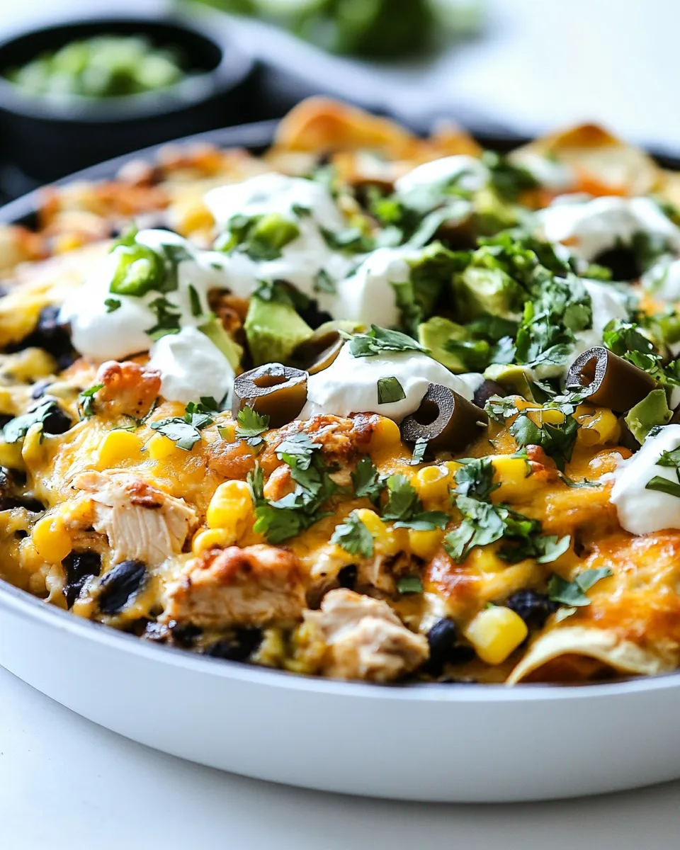 Homemade One-Pan Chicken Tortilla Bake photo