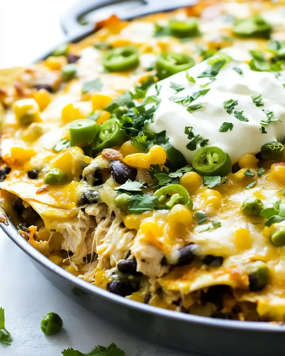 Classic One-Pan Chicken Tortilla Bake image
