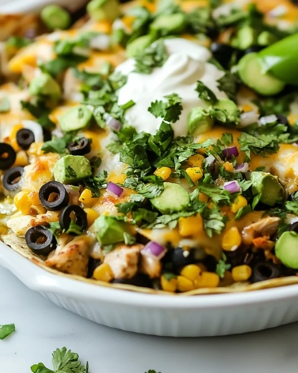 Easy One-Pan Chicken Tortilla Bake recipe photo