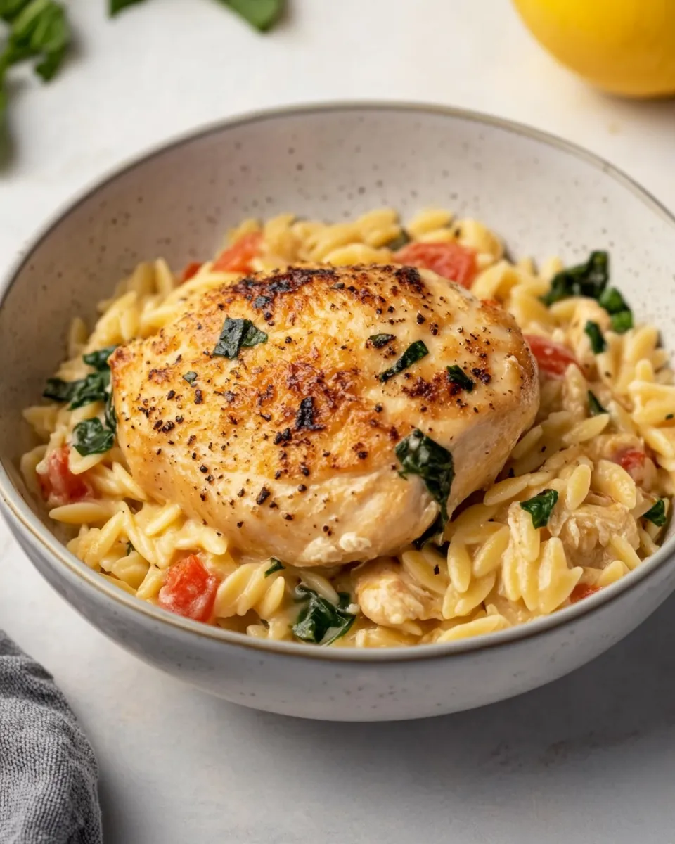 Classic One-Pot Lemon Chicken and Orzo image