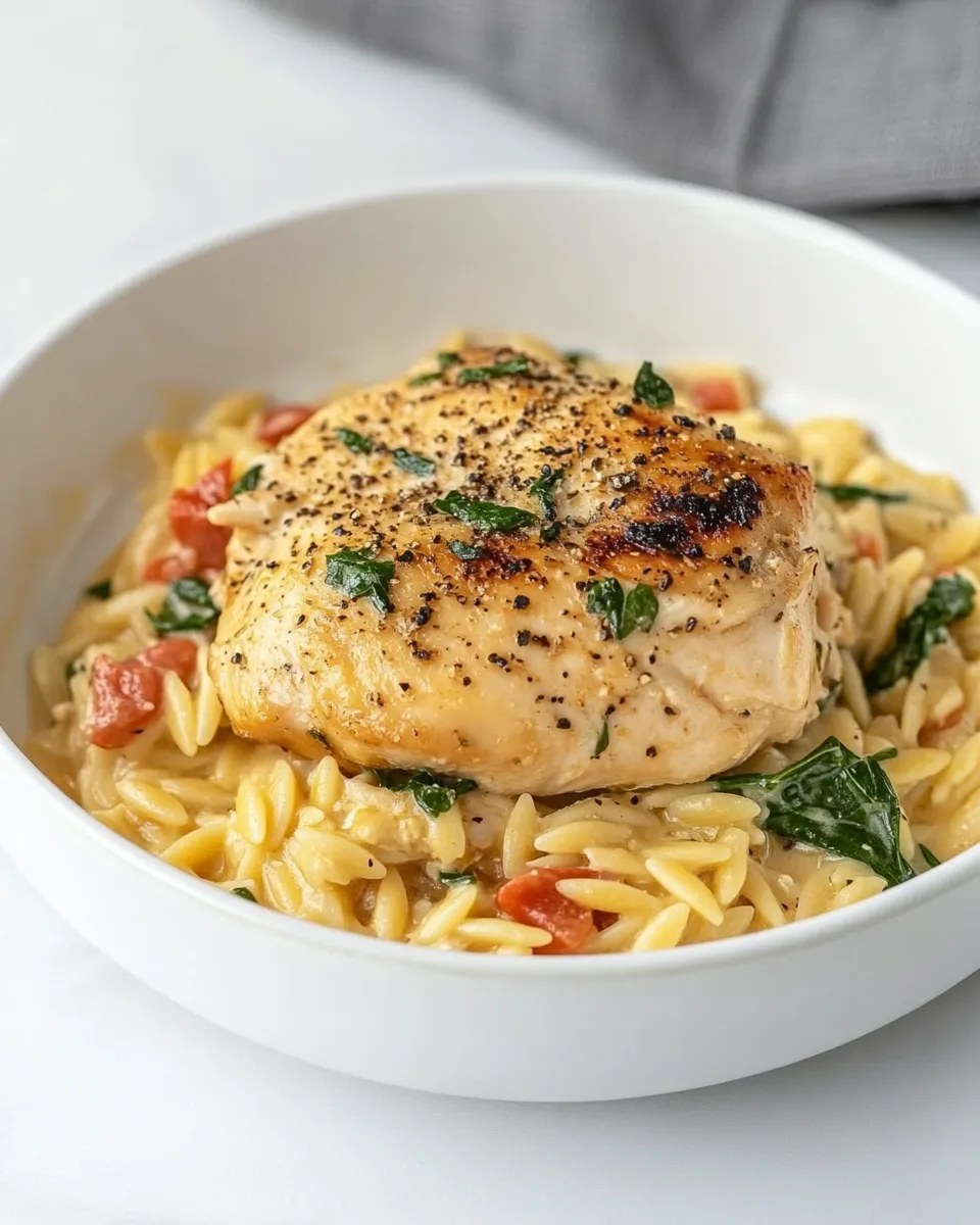 Easy One-Pot Lemon Chicken and Orzo recipe photo