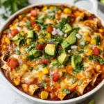 homemade One-Skillet Vegetarian Enchilada Casserole photo