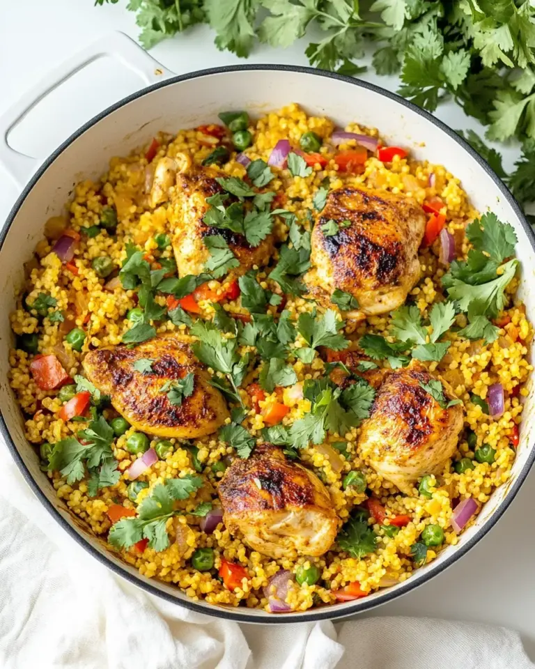 homemade One Pan Moroccan Chicken and Couscous photo