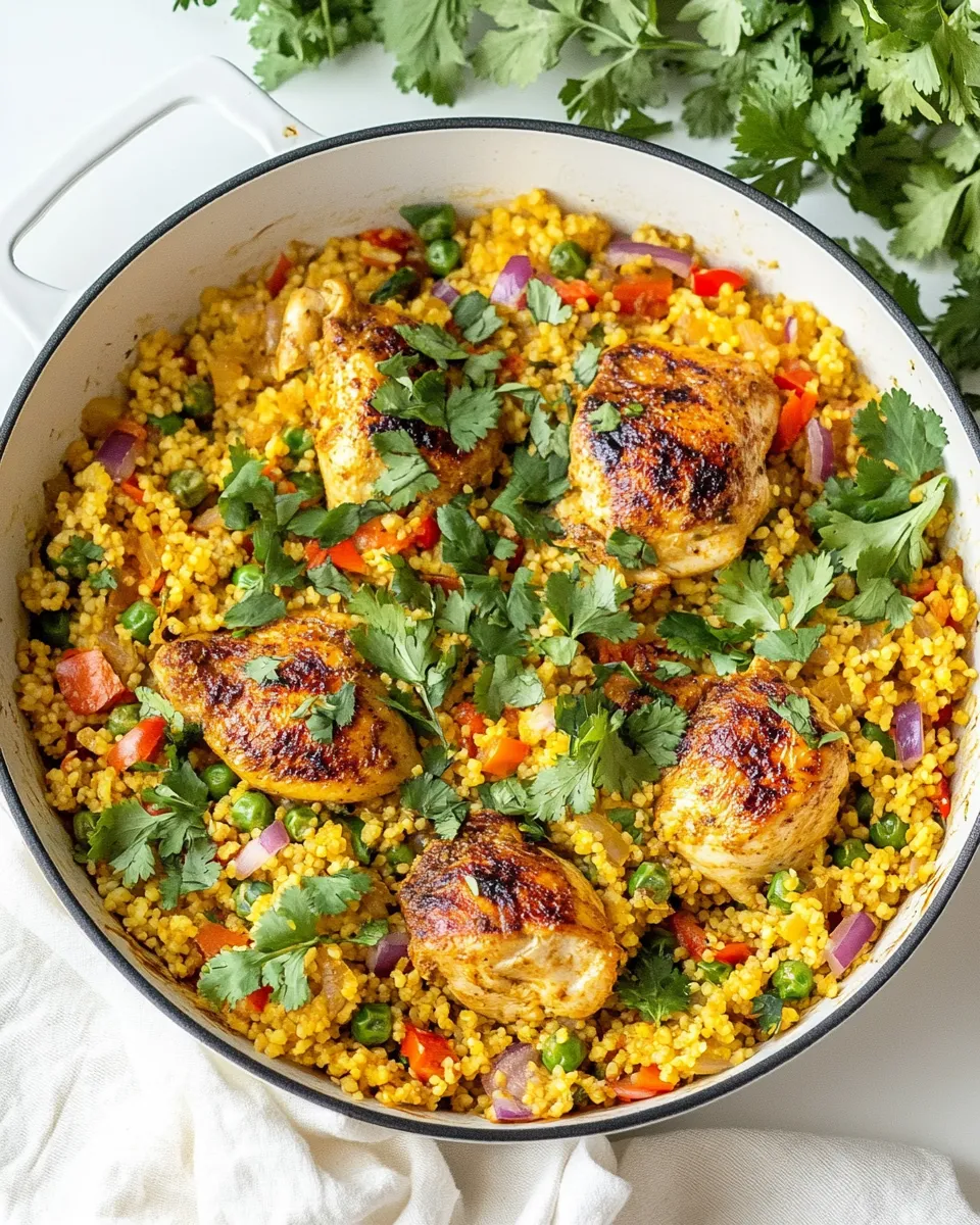 homemade One Pan Moroccan Chicken and Couscous photo