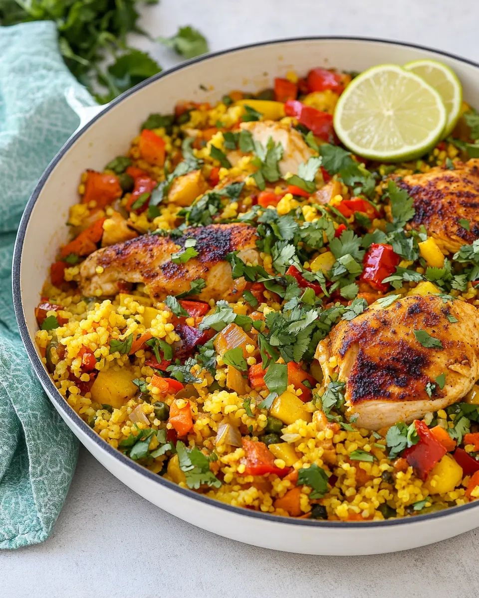 classic One Pan Moroccan Chicken and Couscous image