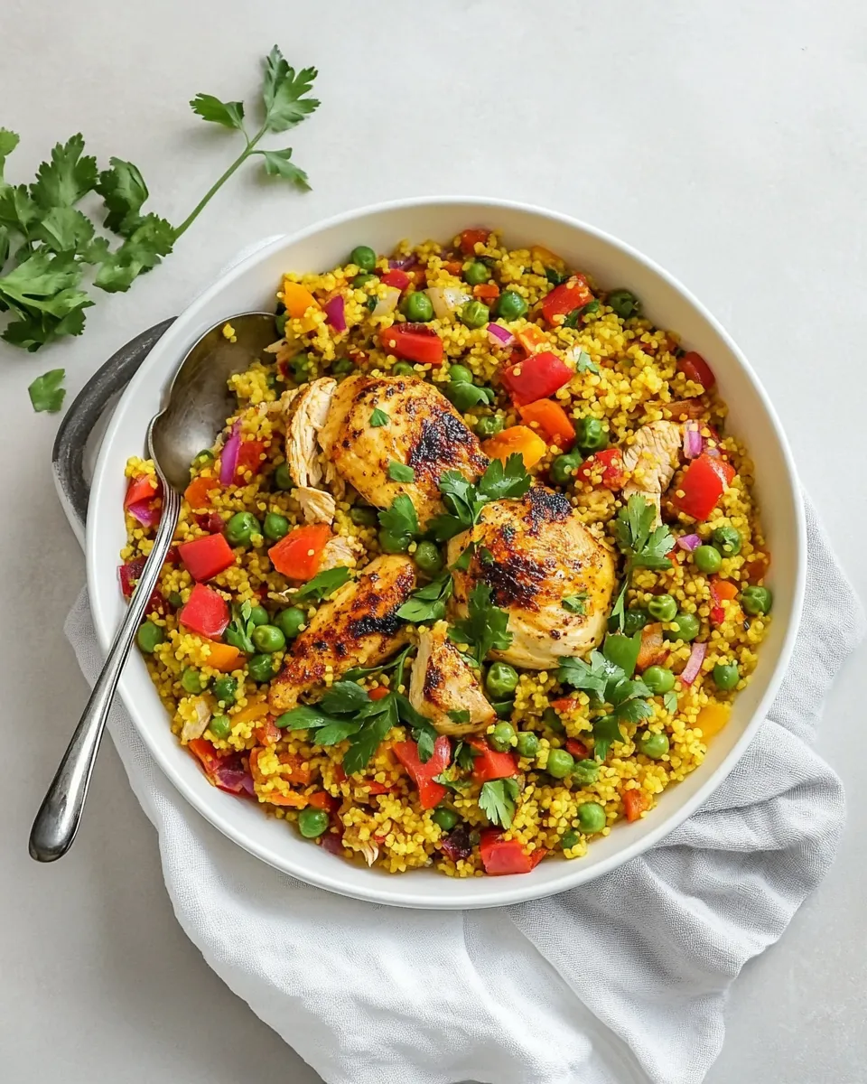 delicious One Pan Moroccan Chicken and Couscous dish photo