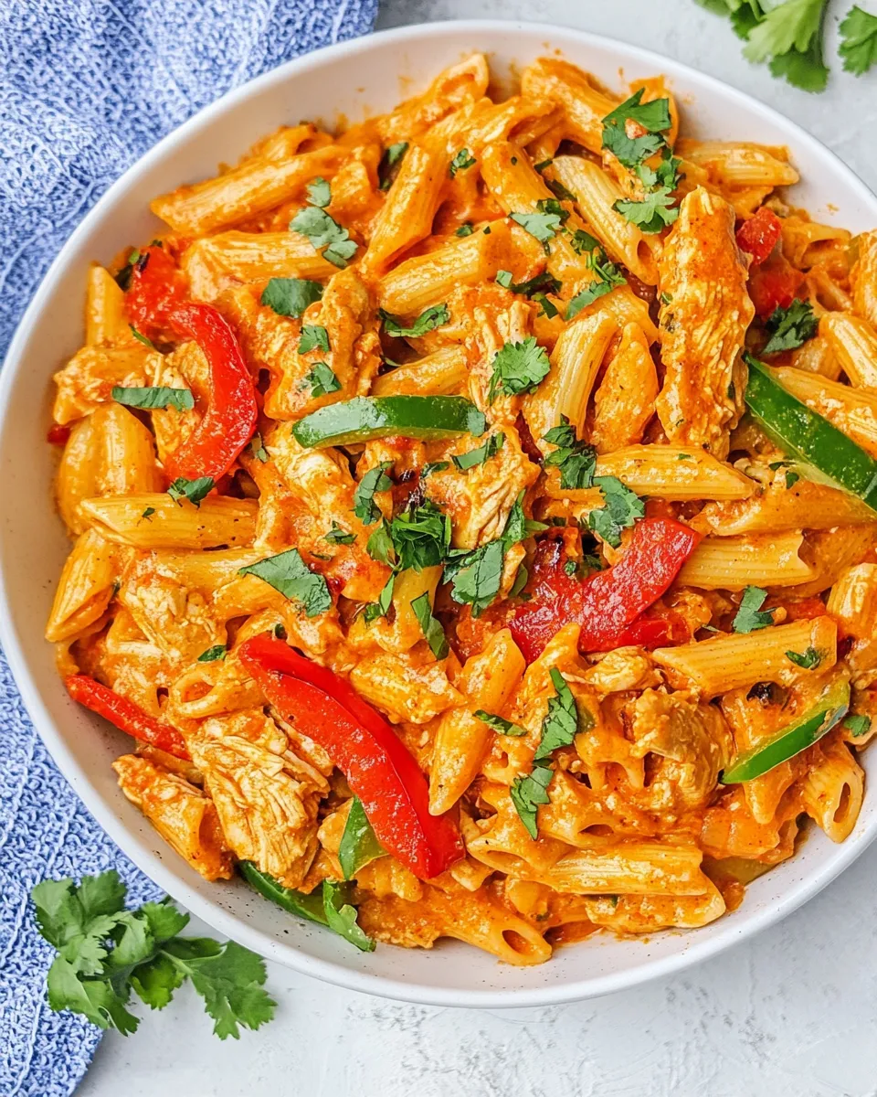 Homemade One Pot Chicken Fajita Pasta photo