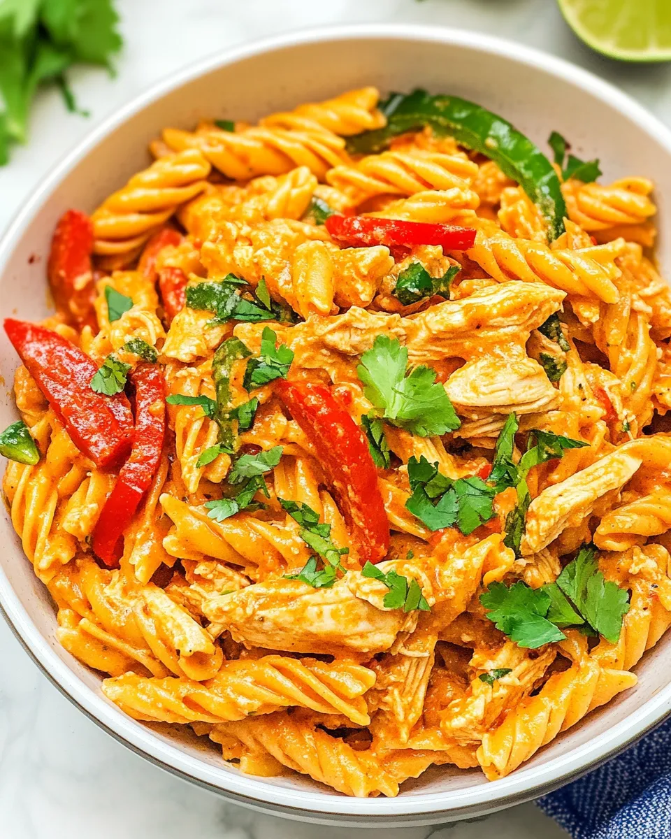 Classic One Pot Chicken Fajita Pasta image