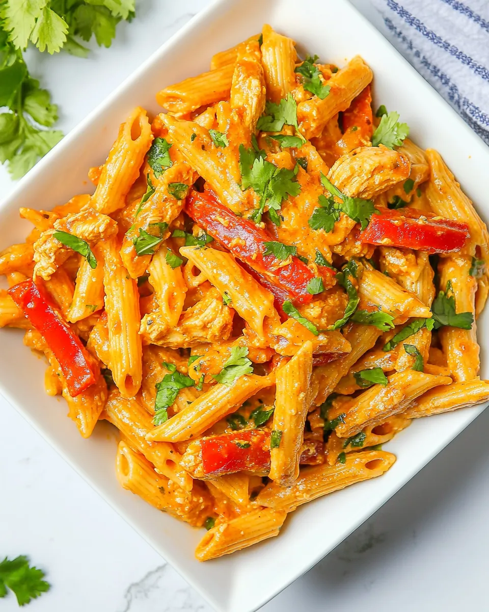 Delicious One Pot Chicken Fajita Pasta dish photo