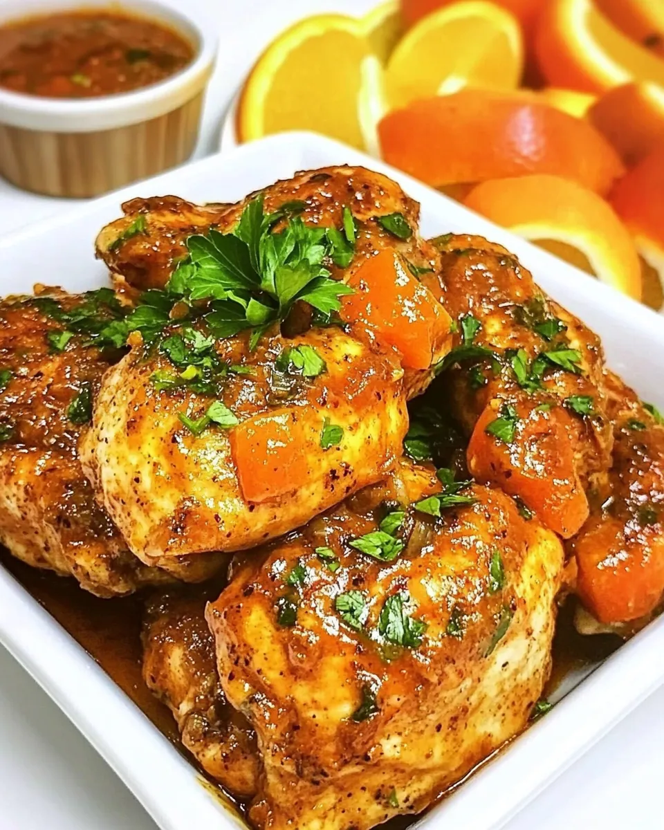 Easy Orange Chipotle Chicken dish photo