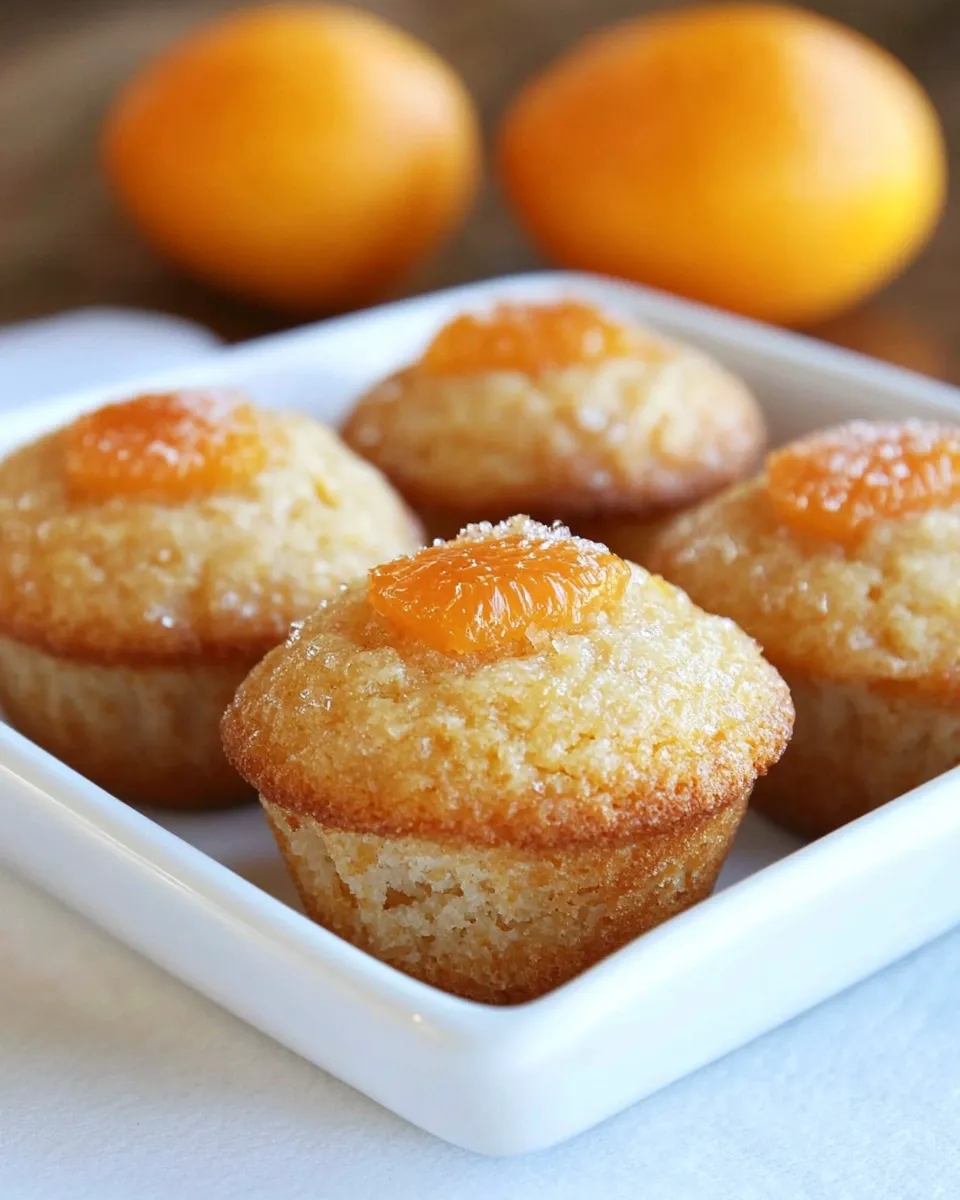 Homemade Orange Mini Muffins photo