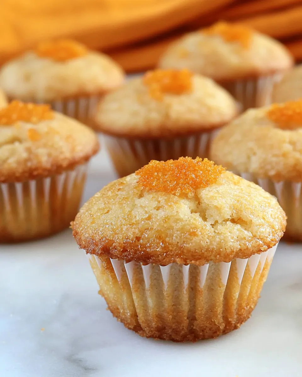 Delicious Orange Mini Muffins plate image