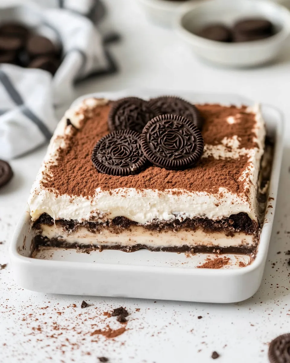 Classic Oreo Lasagna Recipe image