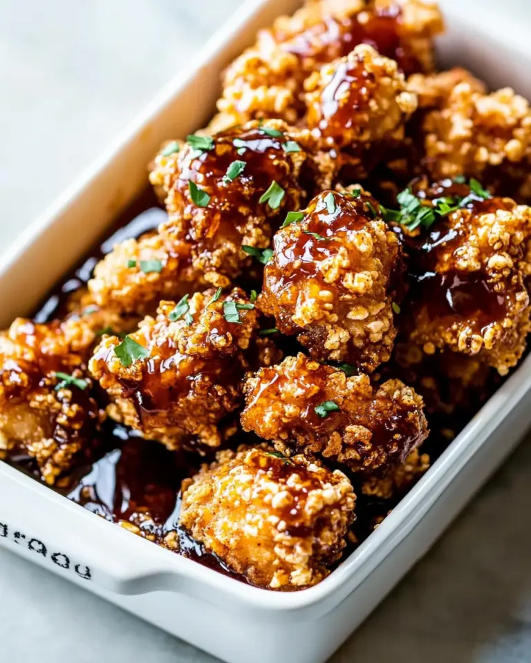 homemade Oven Fried Southern Hot Honey Popcorn Chicken. photo