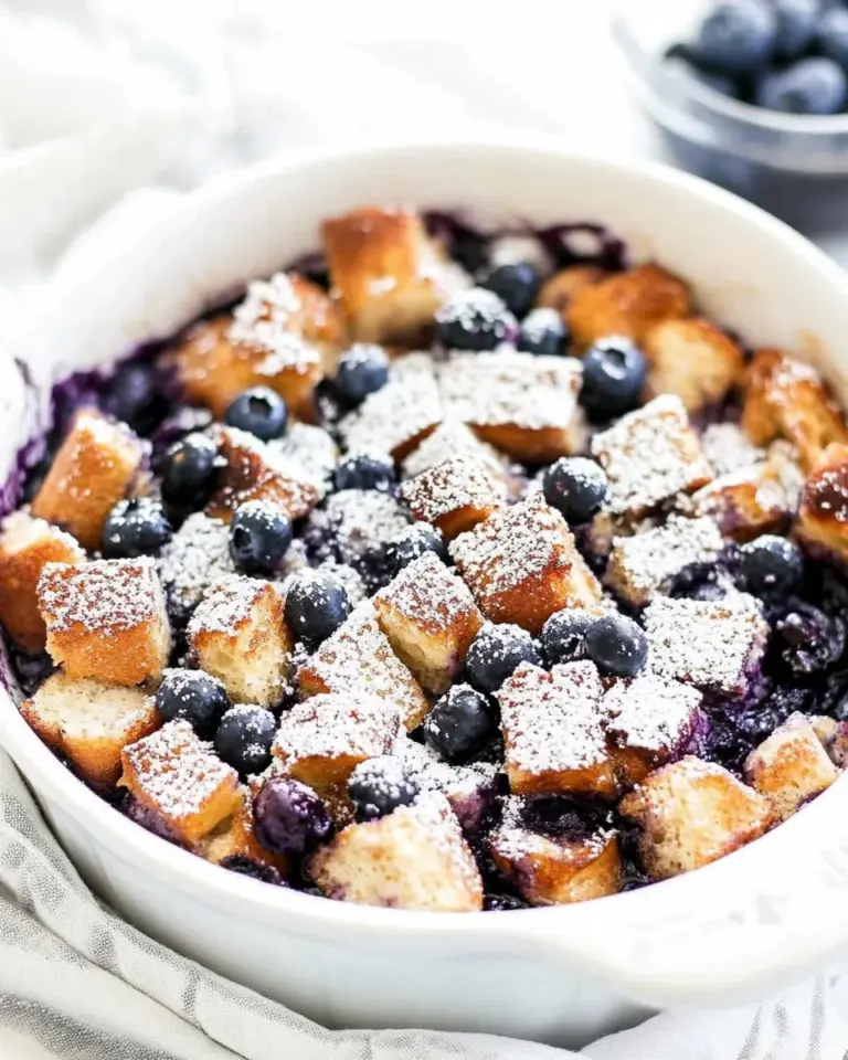 homemade Overnight Blueberry French Toast Casserole photo