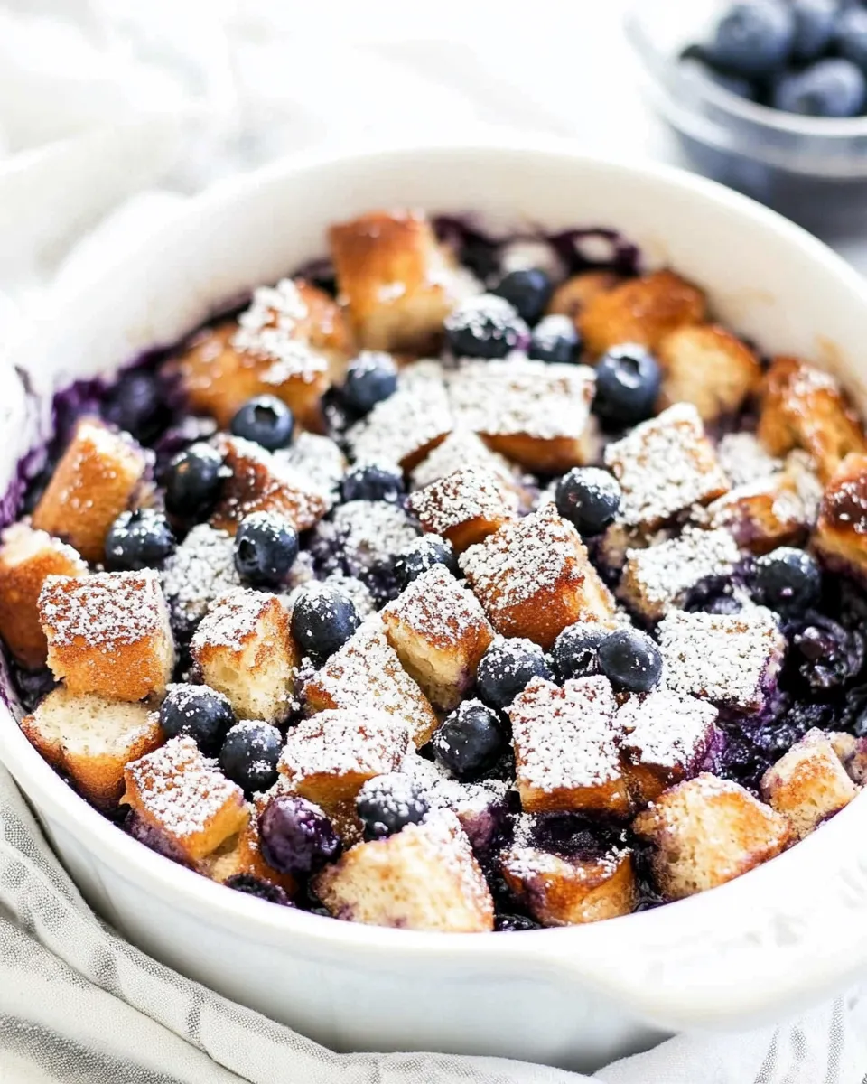 homemade Overnight Blueberry French Toast Casserole photo