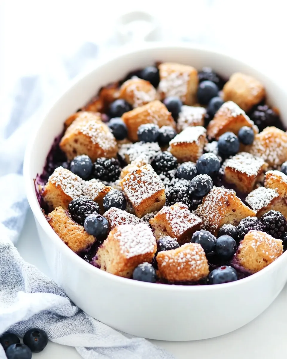 classic Overnight Blueberry French Toast Casserole image