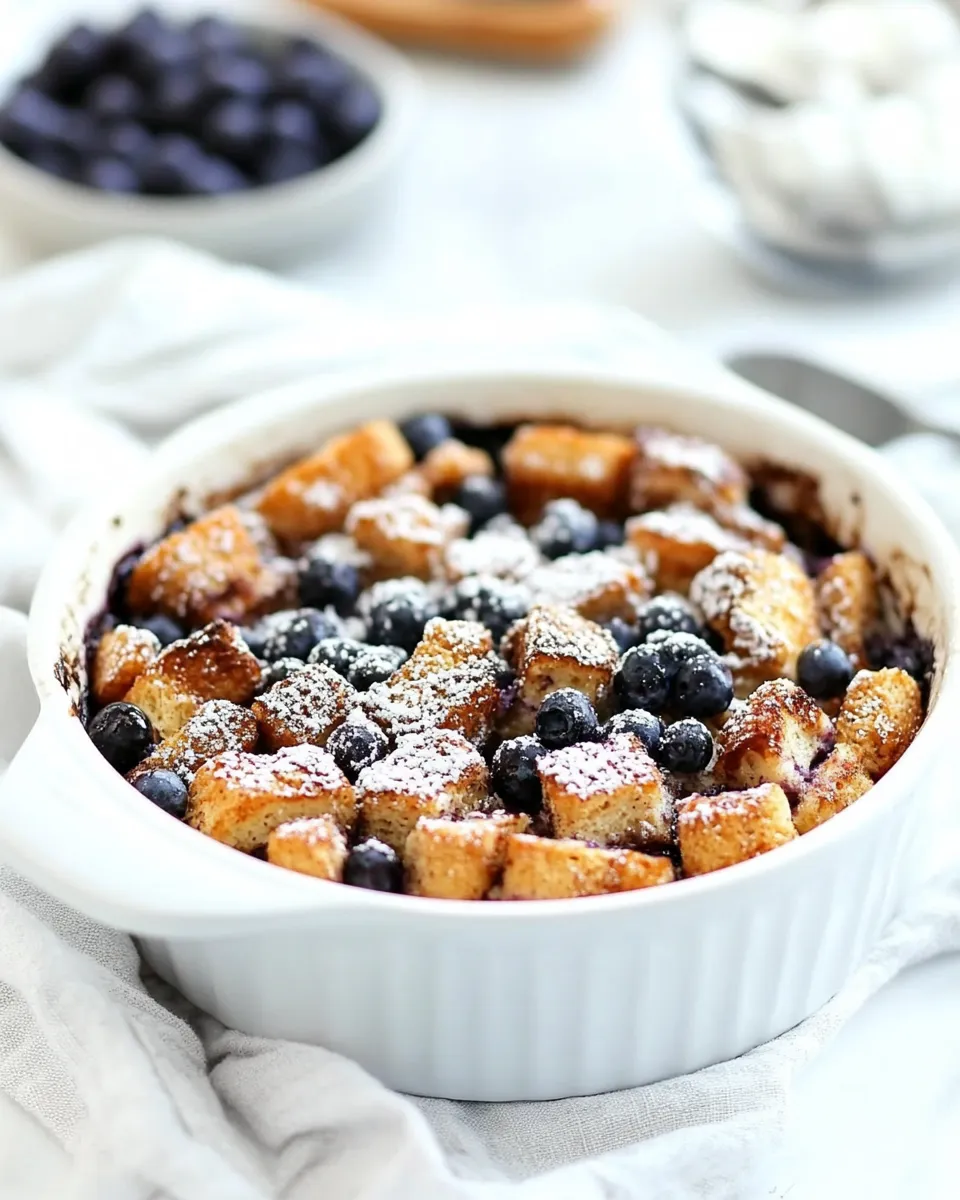 easy Overnight Blueberry French Toast Casserole picture
