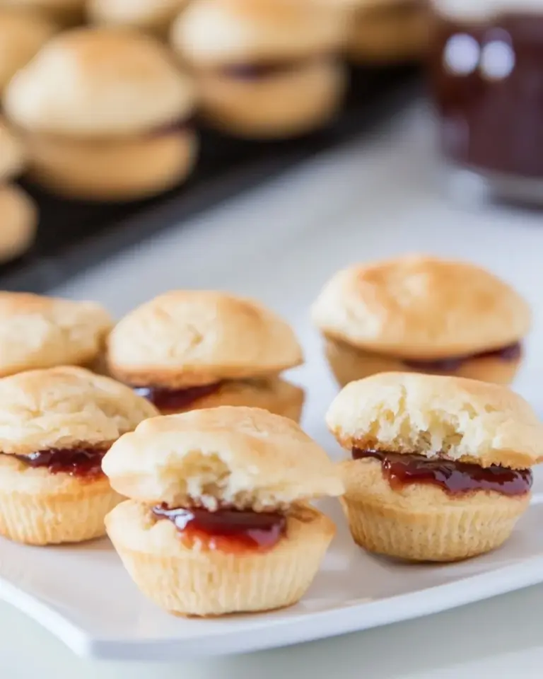 Homemade PB&J Mini Muffin Sandwiches photo