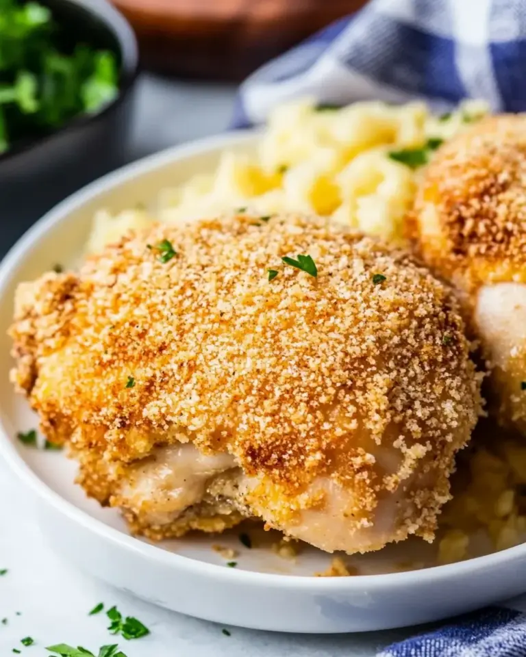 Homemade Parmesan Crusted Air Fryer Chicken Thighs photo