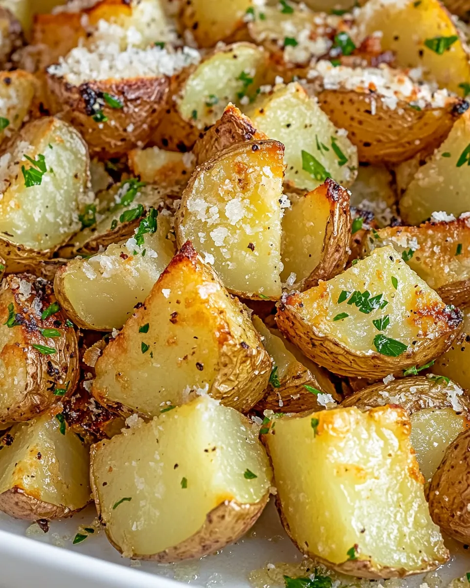 Easy Parmesan Garlic Roasted Potatoes recipe image