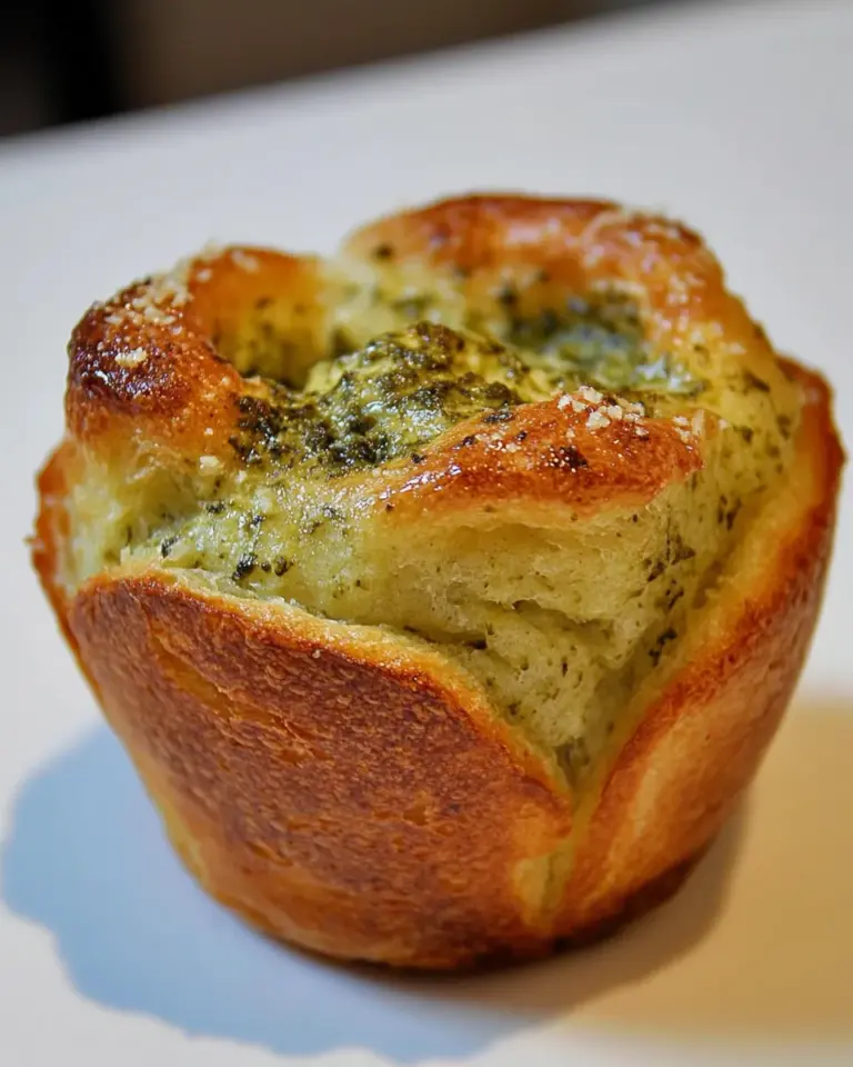 Homemade Parmesan Popovers With Pesto photo