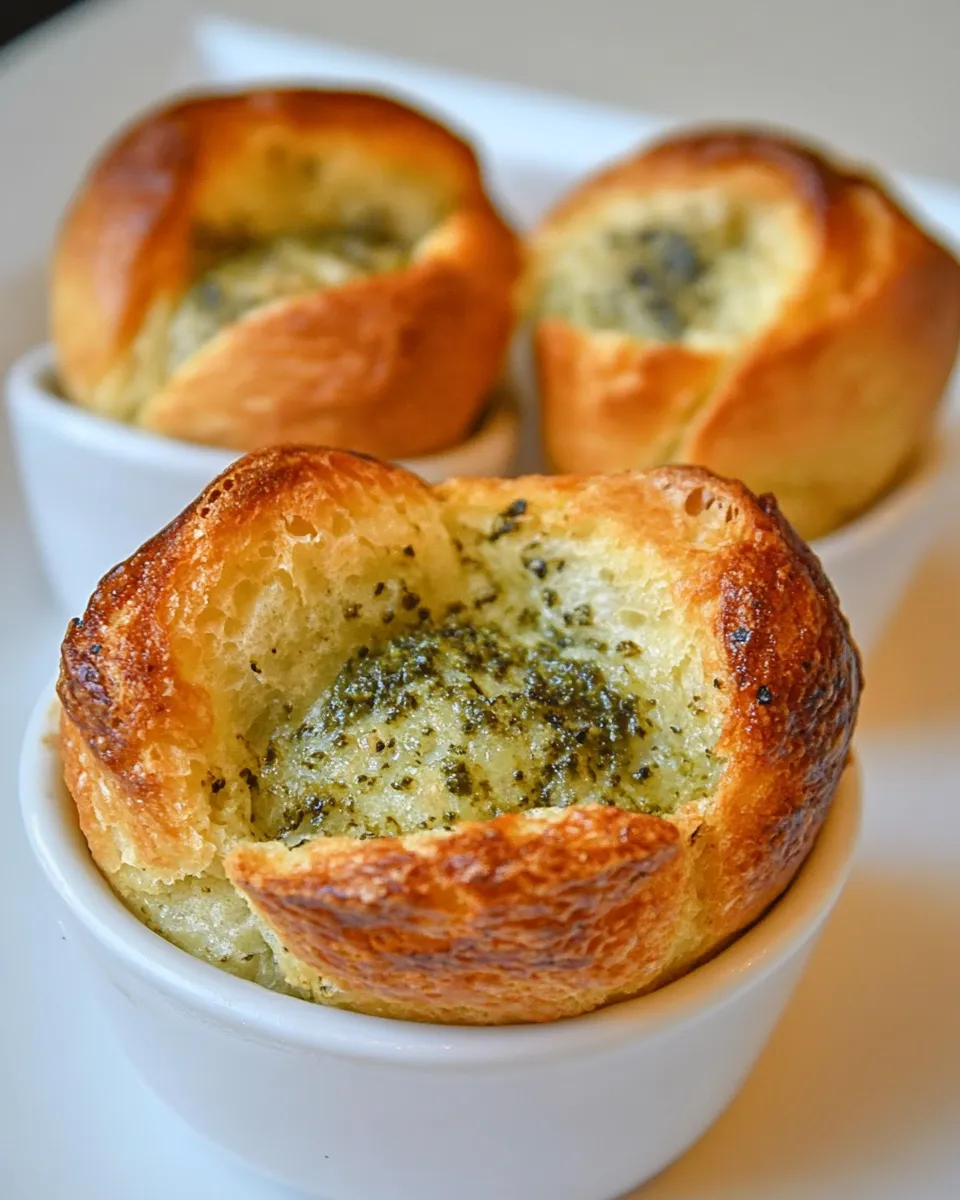 Easy Parmesan Popovers With Pesto recipe photo