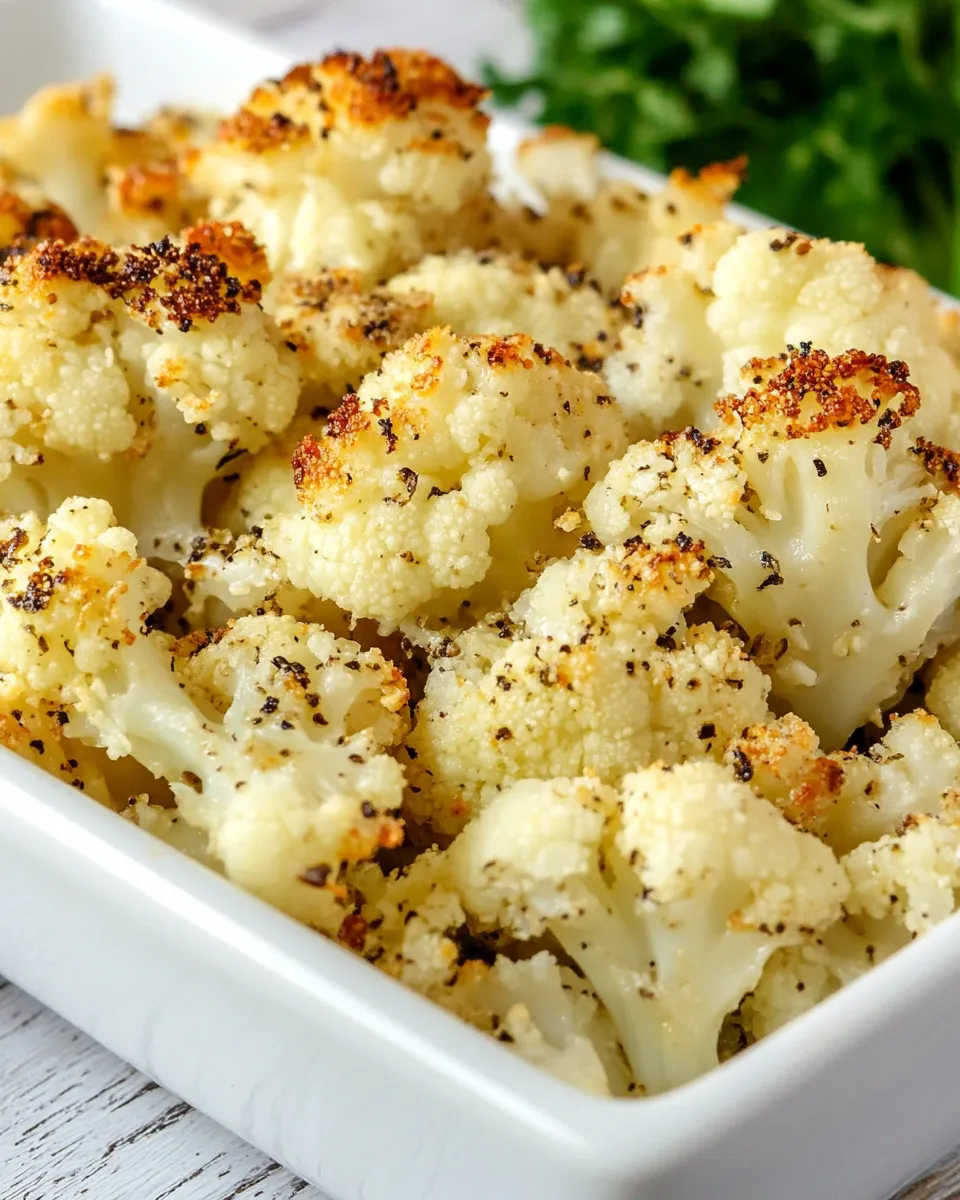 Classic Parmesan Roasted Cauliflower Recipe image