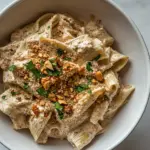 Homemade Pasta with Creamy Eggplant-Walnut Pasta Sauce photo