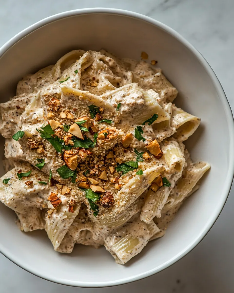Homemade Pasta with Creamy Eggplant-Walnut Pasta Sauce photo