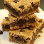 Homemade Peanut Butter Chocolate Chip Cookie Bars photo