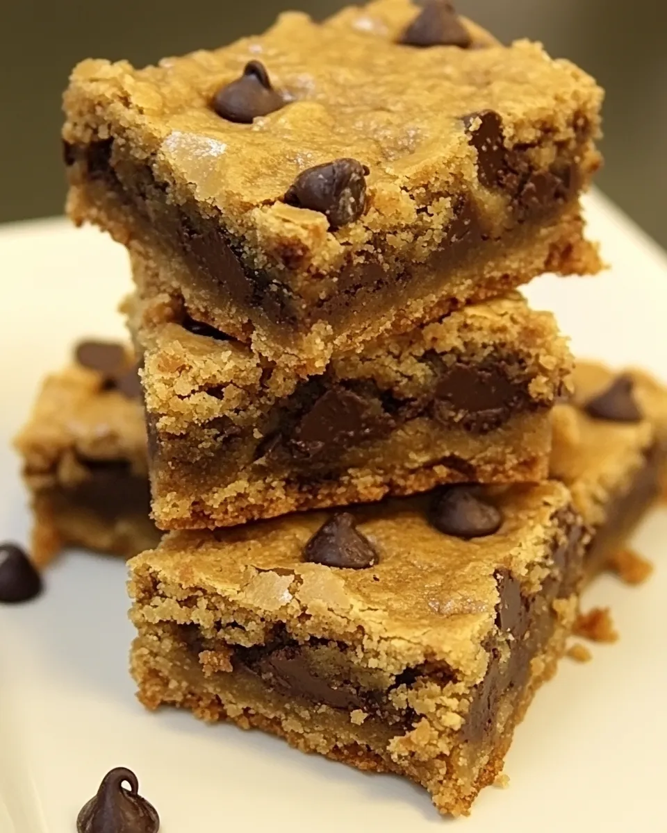 Homemade Peanut Butter Chocolate Chip Cookie Bars photo