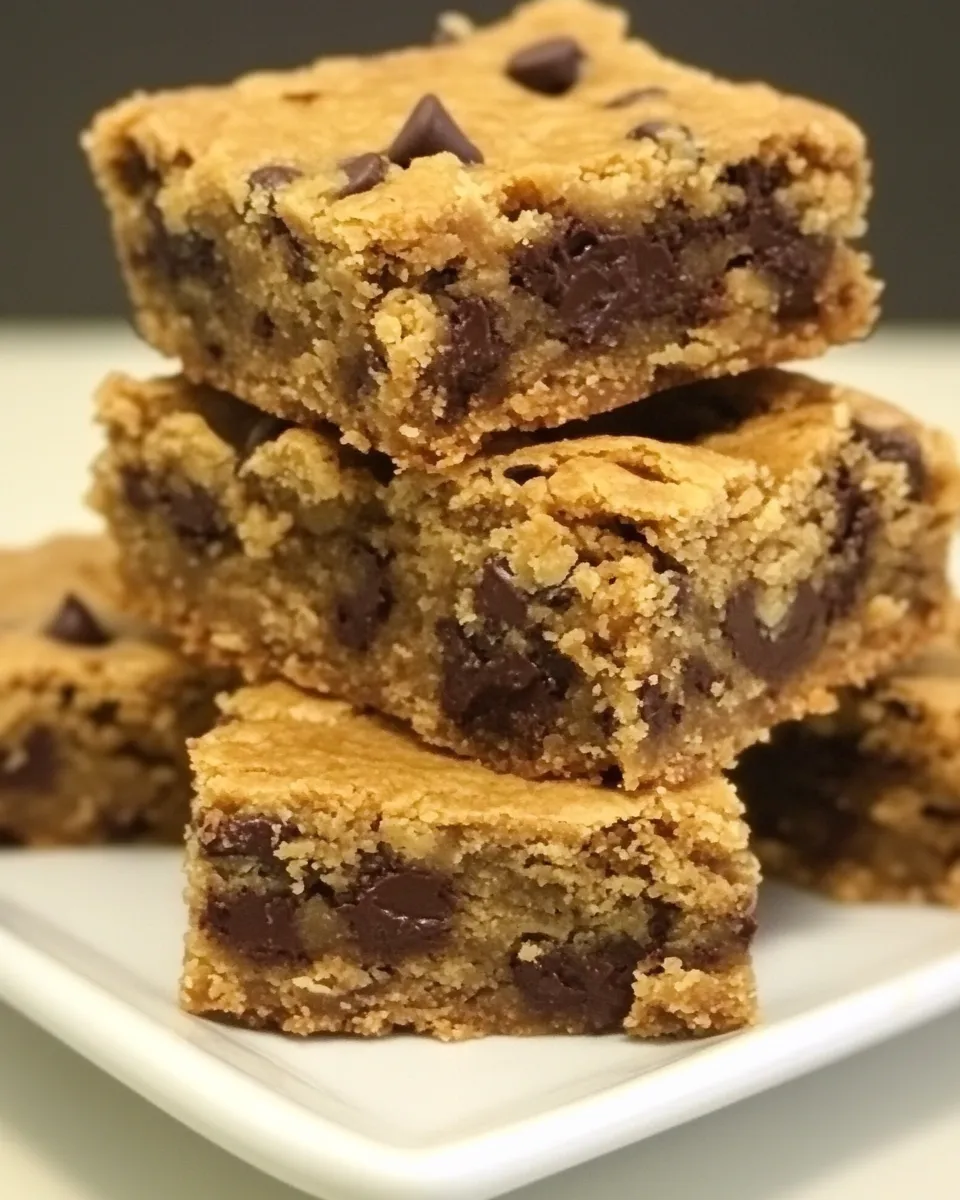 Classic Peanut Butter Chocolate Chip Cookie Bars image
