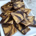 homemade Peanut Butter Chocolate Swirl Bark photo