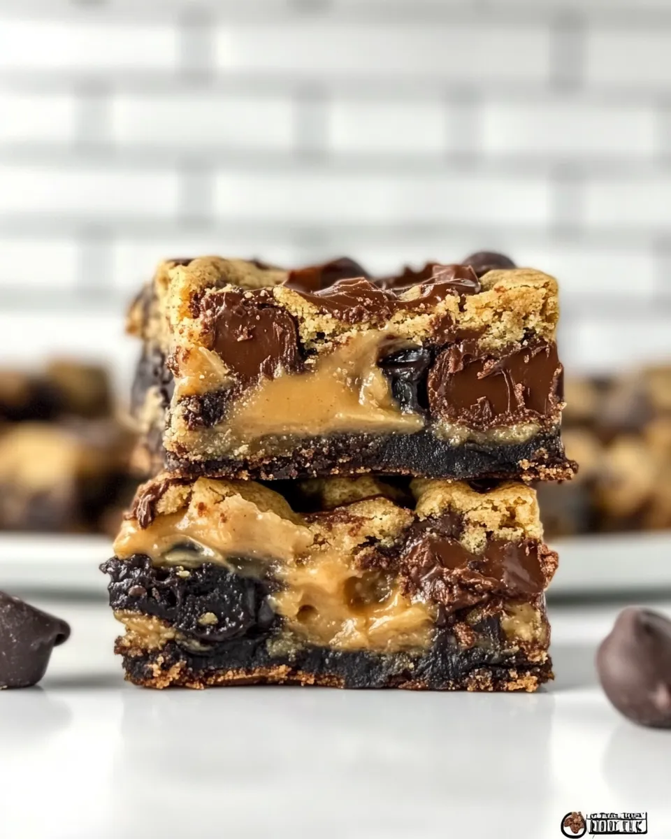 classic Peanut Butter Cup Gooey Cookie Bars image
