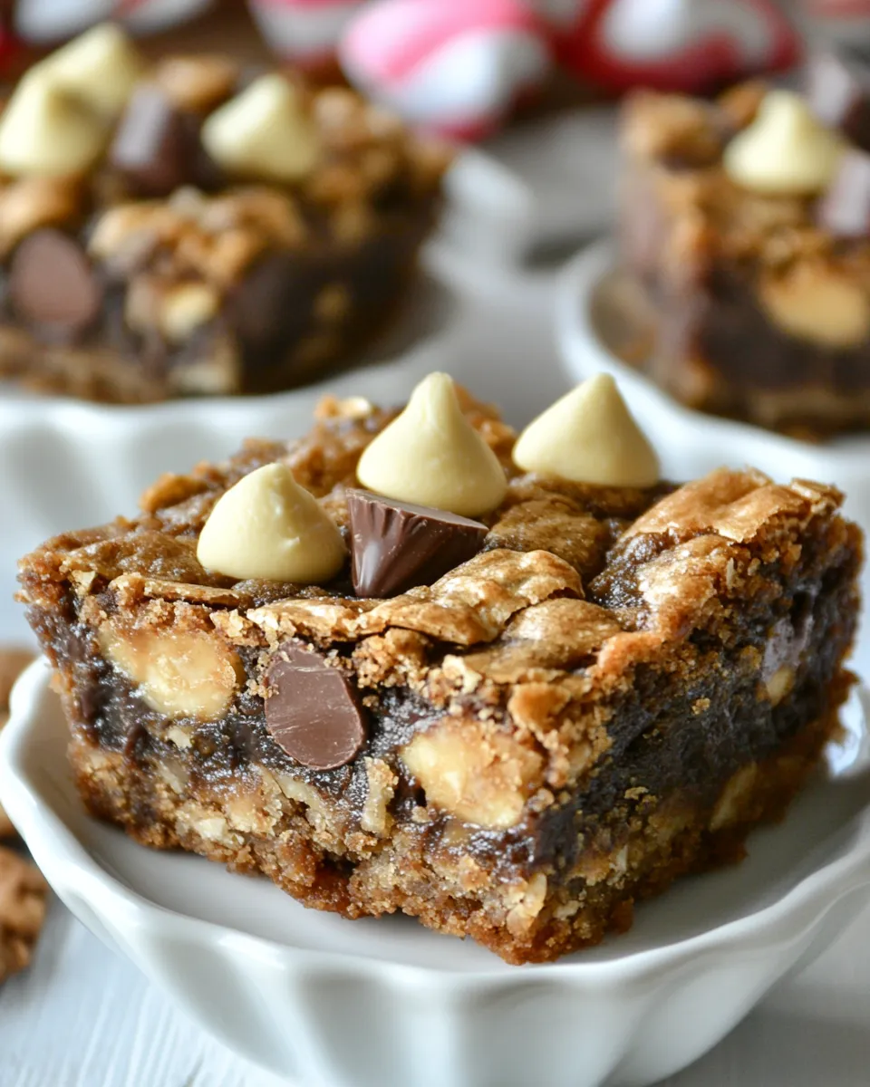 Easy Peanut Butter Cup Magic Cookie Bars recipe photo